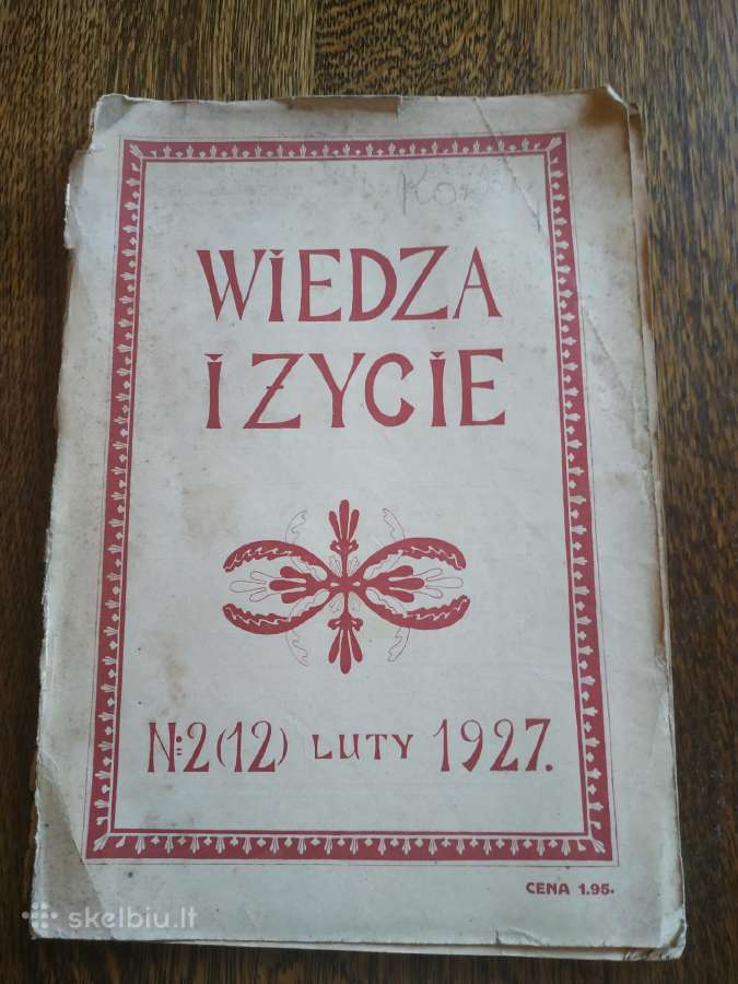 1927 m. Wiedza I Zycie