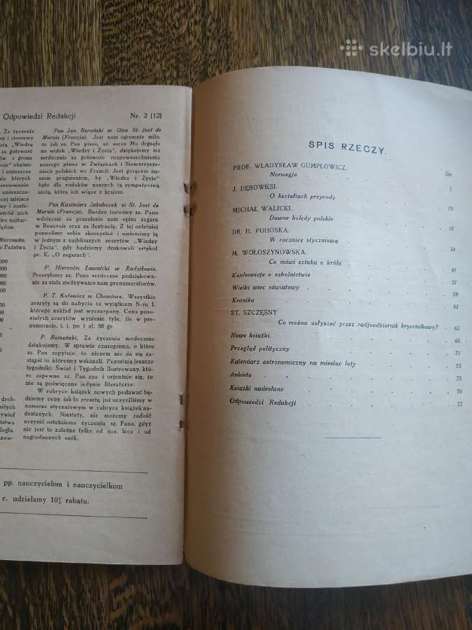 1927 m. Wiedza I Zycie - nuotraukos Nr. 4