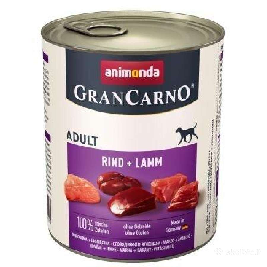 Konservai šunims Grancarno