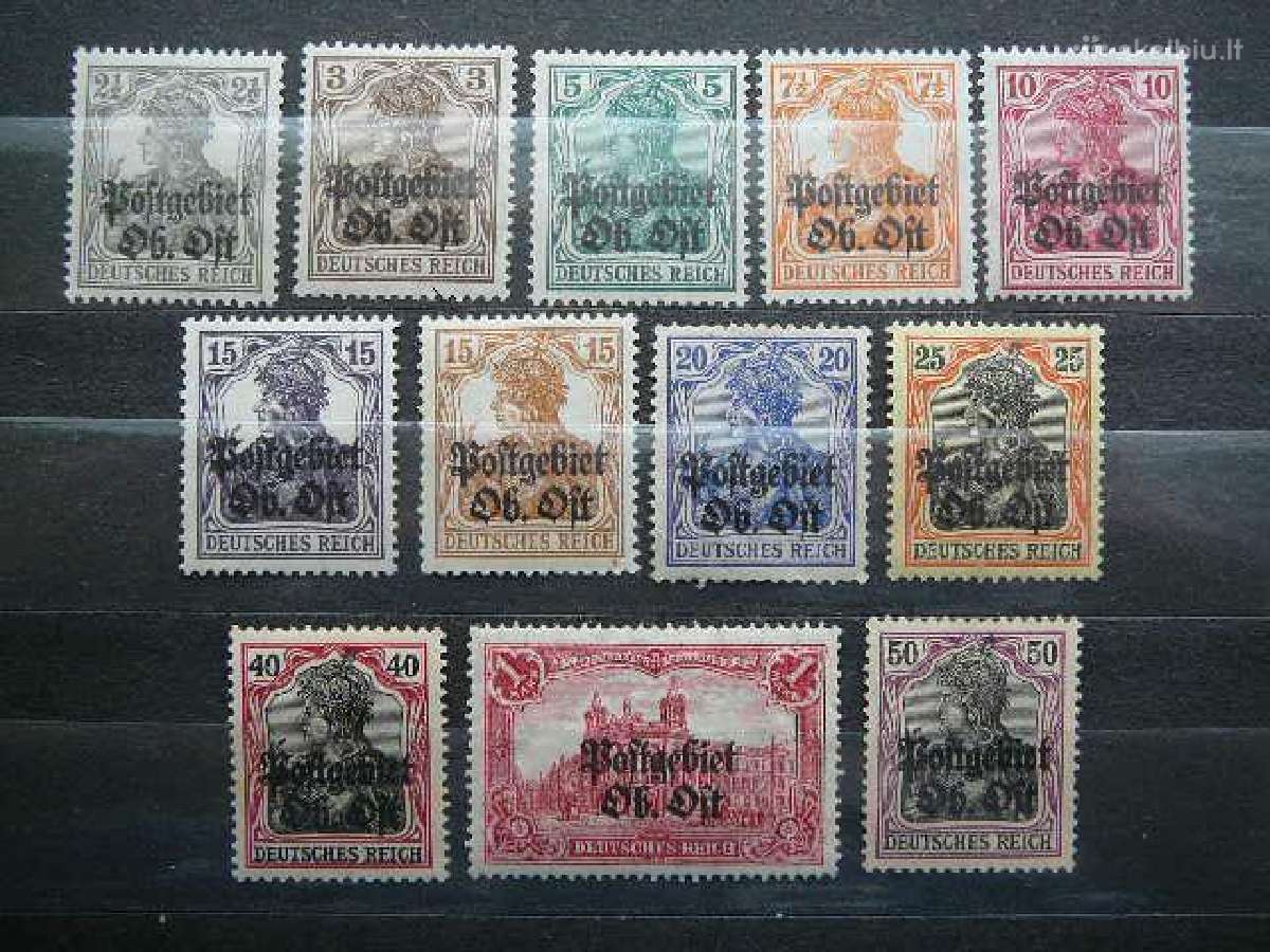 Lietuva Postgebiet Ost 1916 Mlh lpg15s