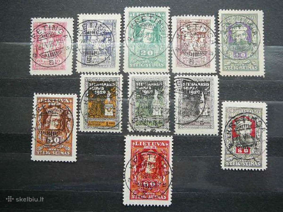 Lietuva 1920 Seimas antsp. lit76/86a