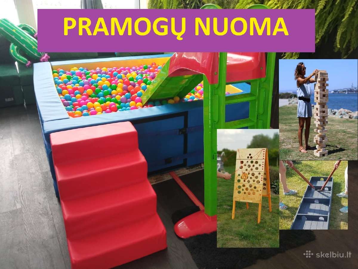 Lauko žaidimų nuoma, kamuoliukų baseino nuoma - nuotraukos Nr. 2