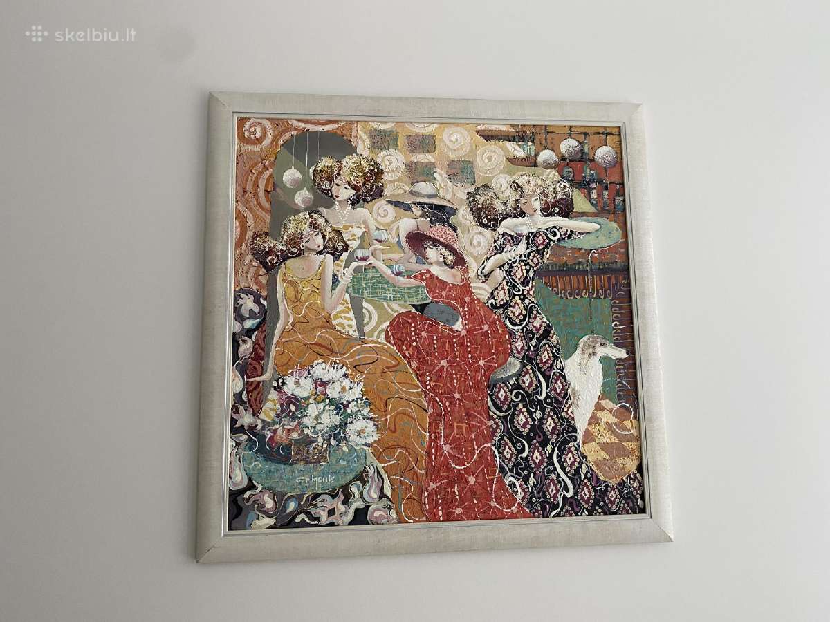 Paveikslas „Damų salonas“, Art Deco stilistika