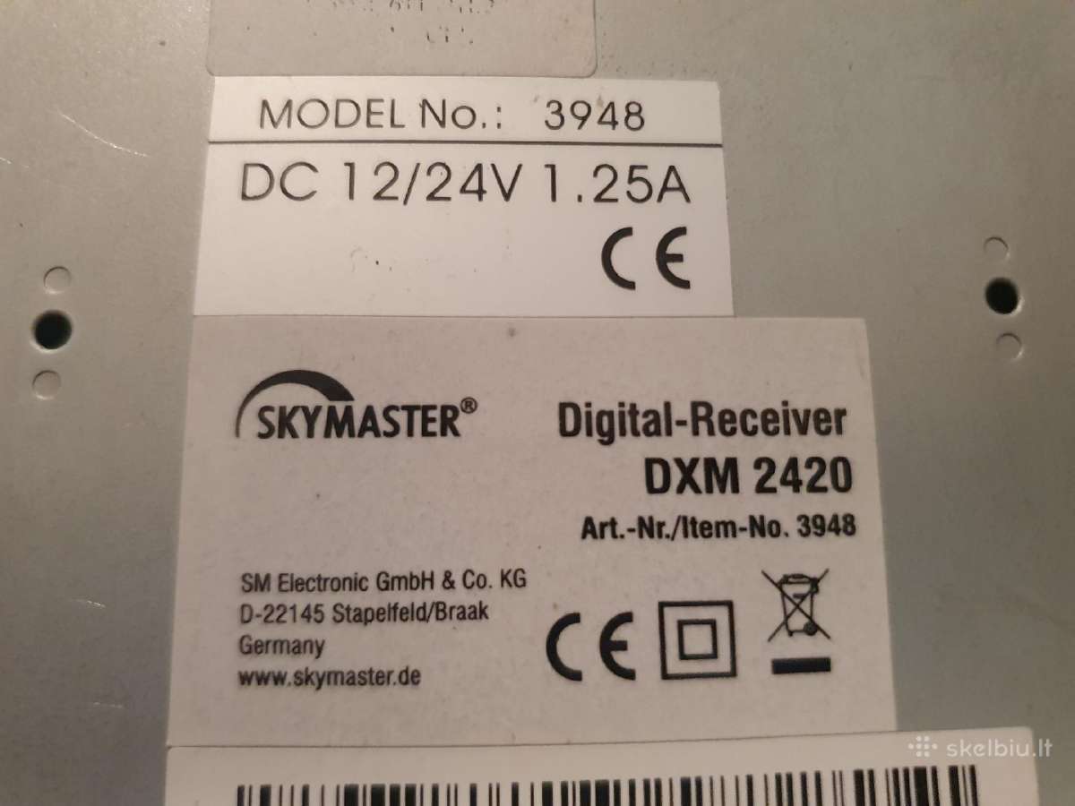 Skymaster dxm 2420 sat tiuneris - nuotraukos Nr. 4