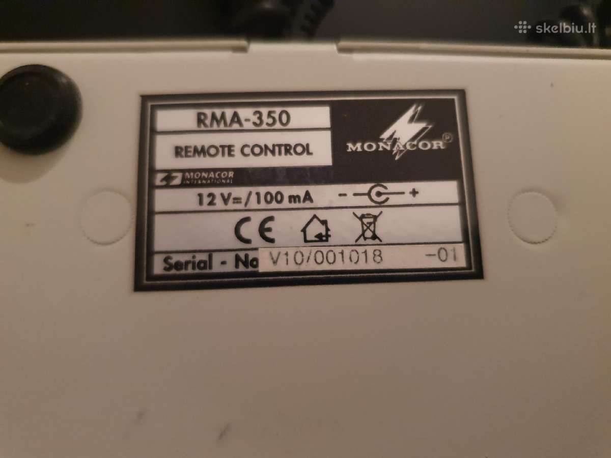 Monacor Rma-350 stebejimo kamerų valdymo pultas - nuotraukos Nr. 2