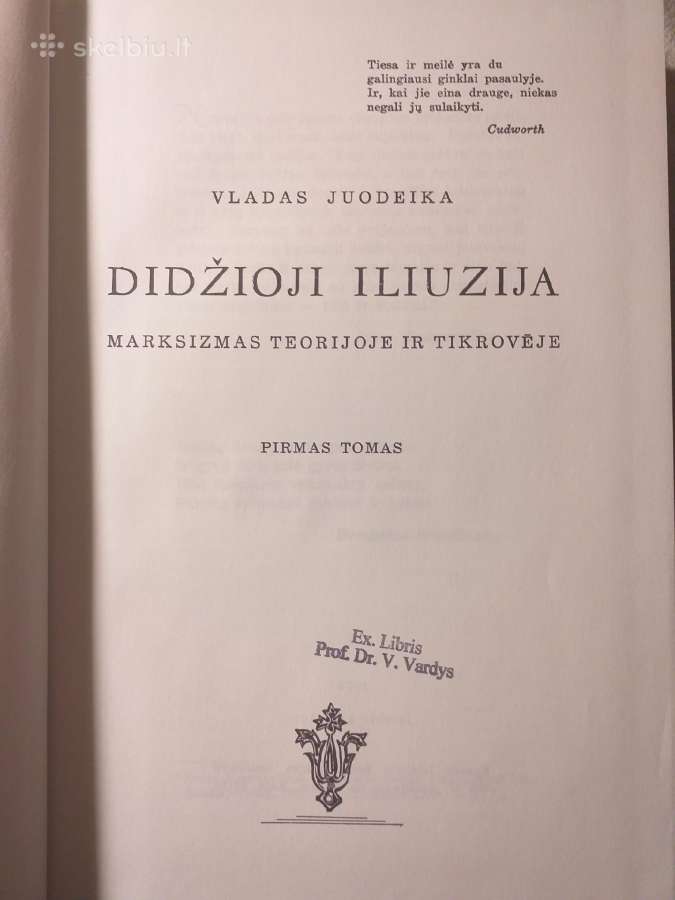 V. Juodeika. Didžioji iliuzija (2 tomai, Boston) - nuotraukos Nr. 3