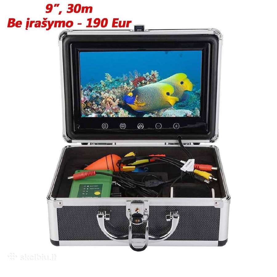 Povandenines kameros zvejybai 20 - 30m, 4,3" - 9" - nuotraukos Nr. 8