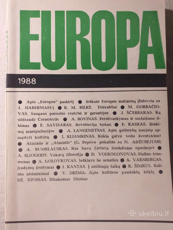 Almanachas "Europa " (1988)