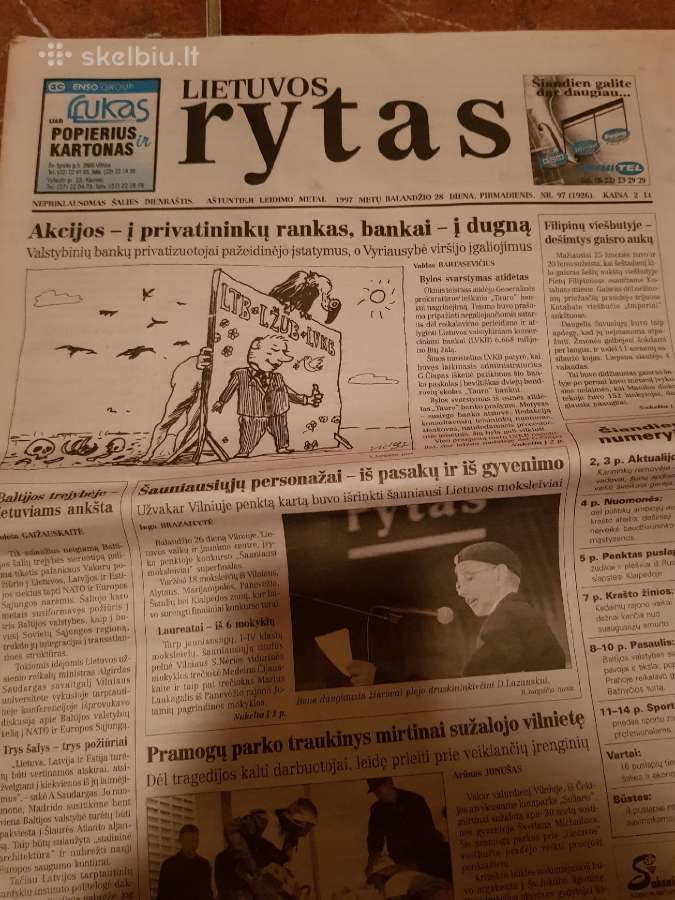 1997 metų laikraščiai, tinka kaip dovana - nuotraukos Nr. 3