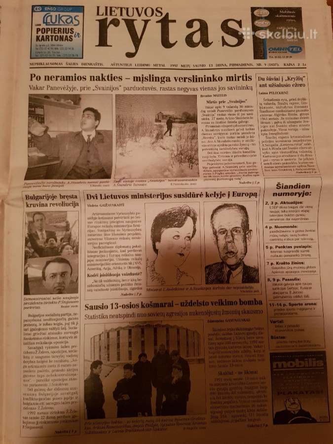 1997 metų laikraščiai, tinka kaip dovana - nuotraukos Nr. 2