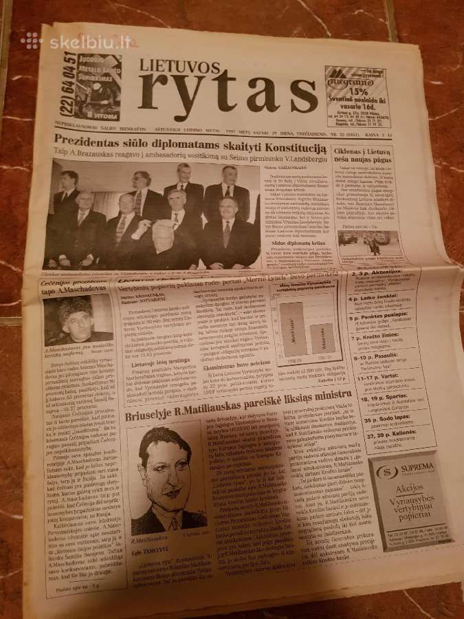 1997 metų laikraščiai, tinka kaip dovana - nuotraukos Nr. 11