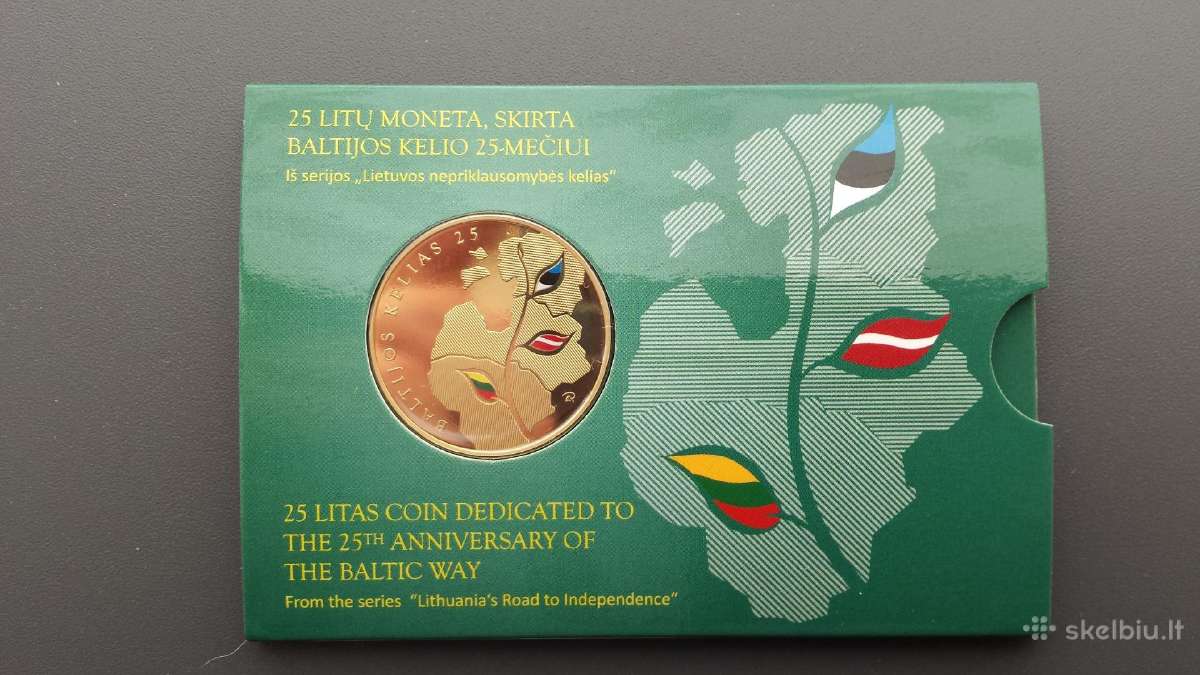 25 Litai Baltijos keliui 2014 m. kortelėje