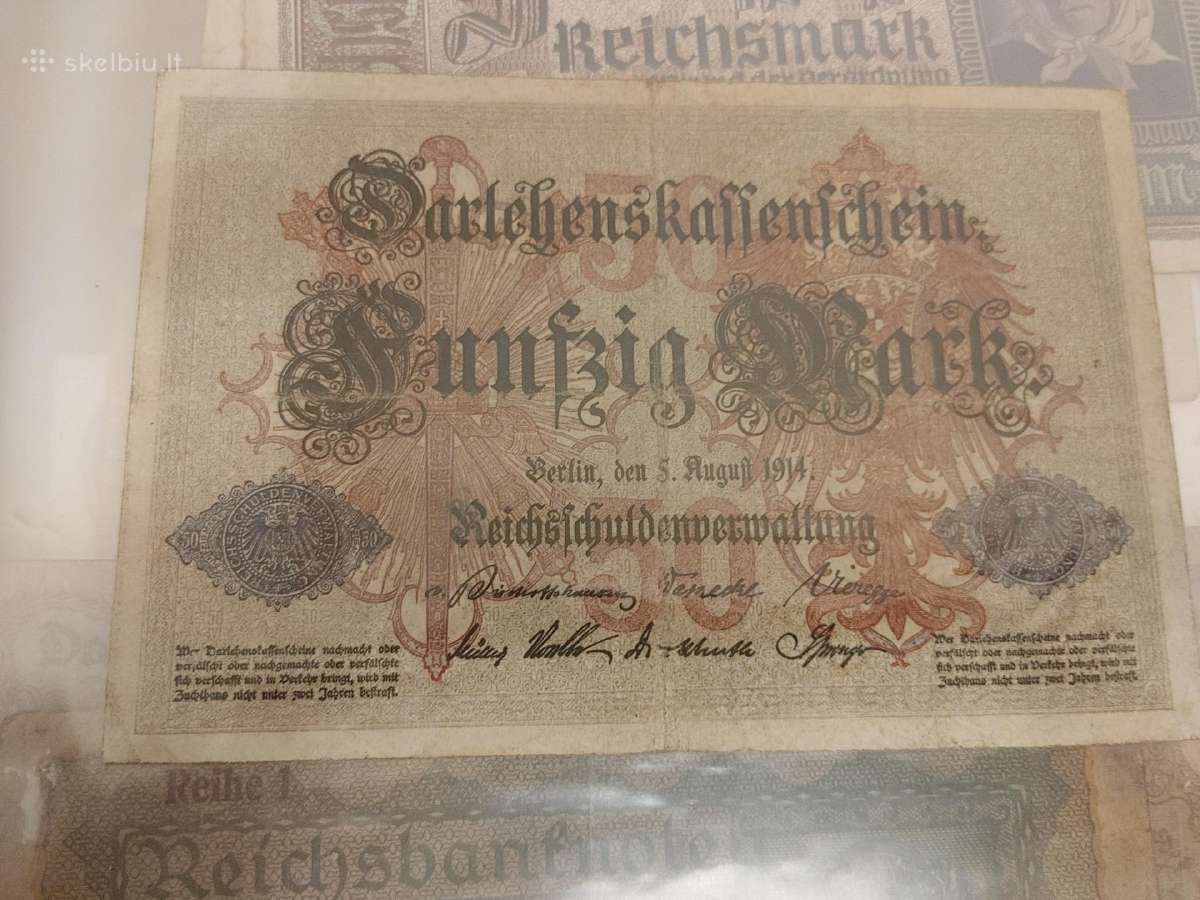 Vokietijos senos markes. Įvairaus nominalo. 13vnt - nuotraukos Nr. 7