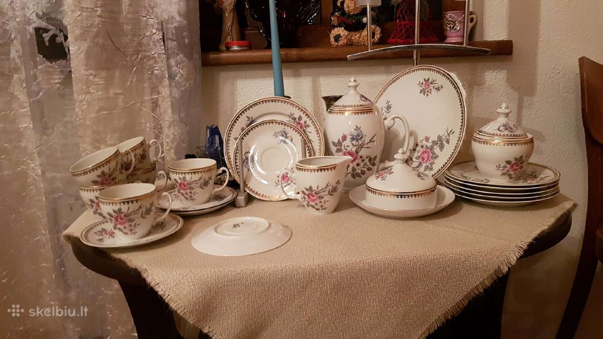 Prabangus porceleno pusryčių servyzas - nuotraukos Nr. 3