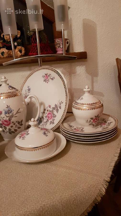 Prabangus porceleno pusryčių servyzas - nuotraukos Nr. 4