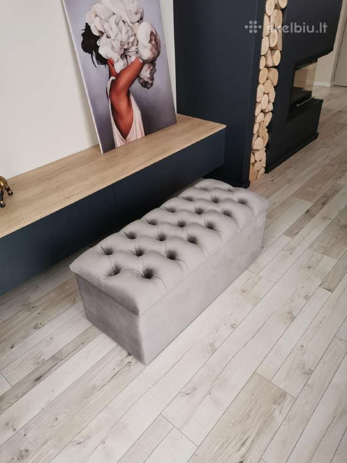 Daiktadėžė pufas chester - nuotraukos Nr. 9