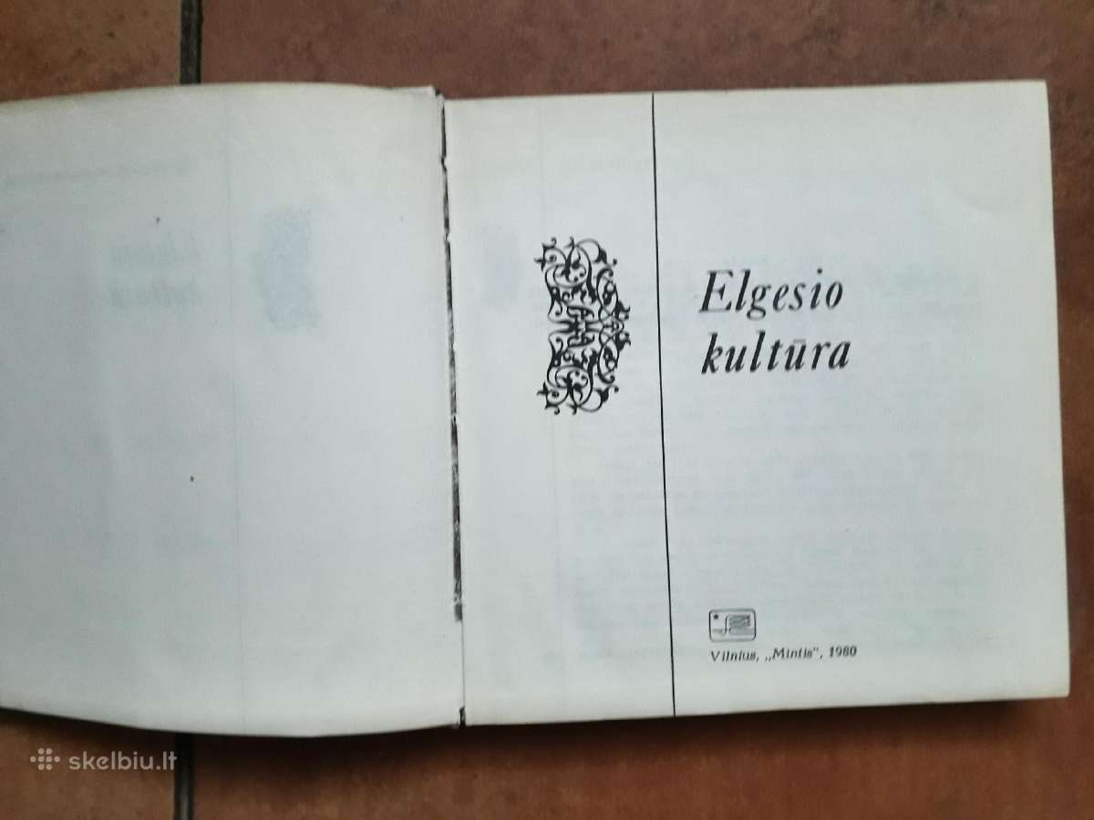 Elgesio kultūra 1980 m. - nuotraukos Nr. 3