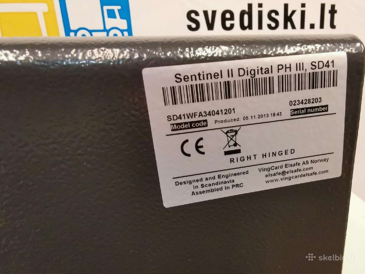 Elsafe Sentinel II Assa Abloy Metalinis Seifas - nuotraukos Nr. 9