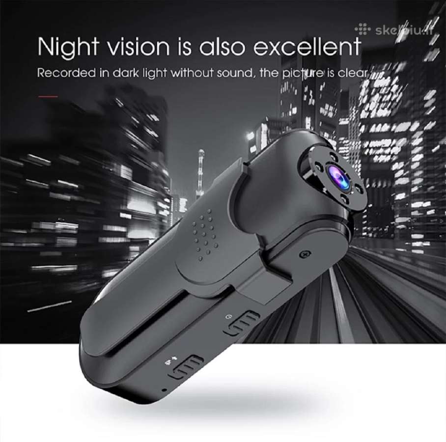 Nešiojama Full HD 1920*1080p kamera (night vision) - nuotraukos Nr. 8