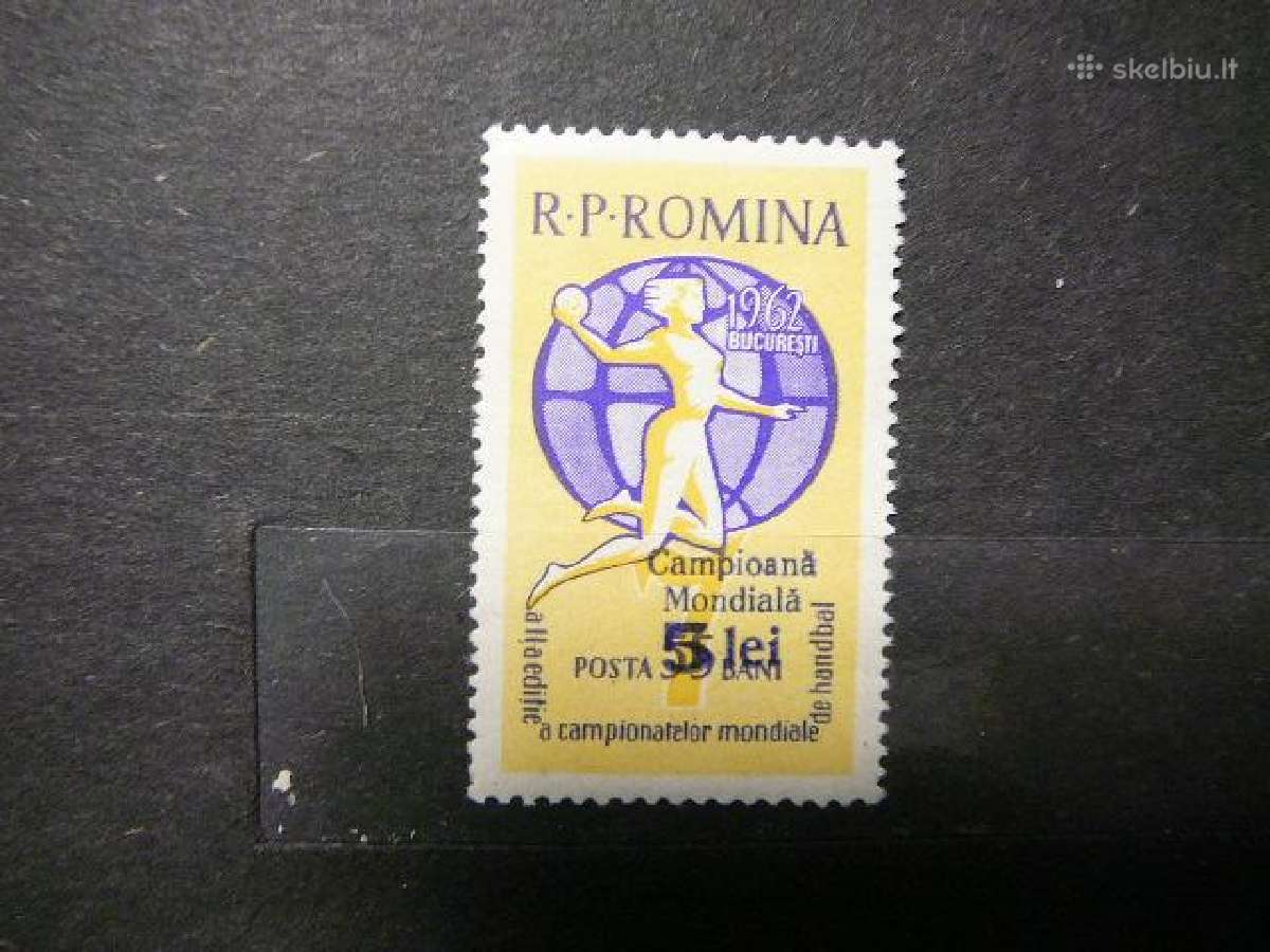 Sportas Rankinis Rumunija 1962 Mnh alb2094