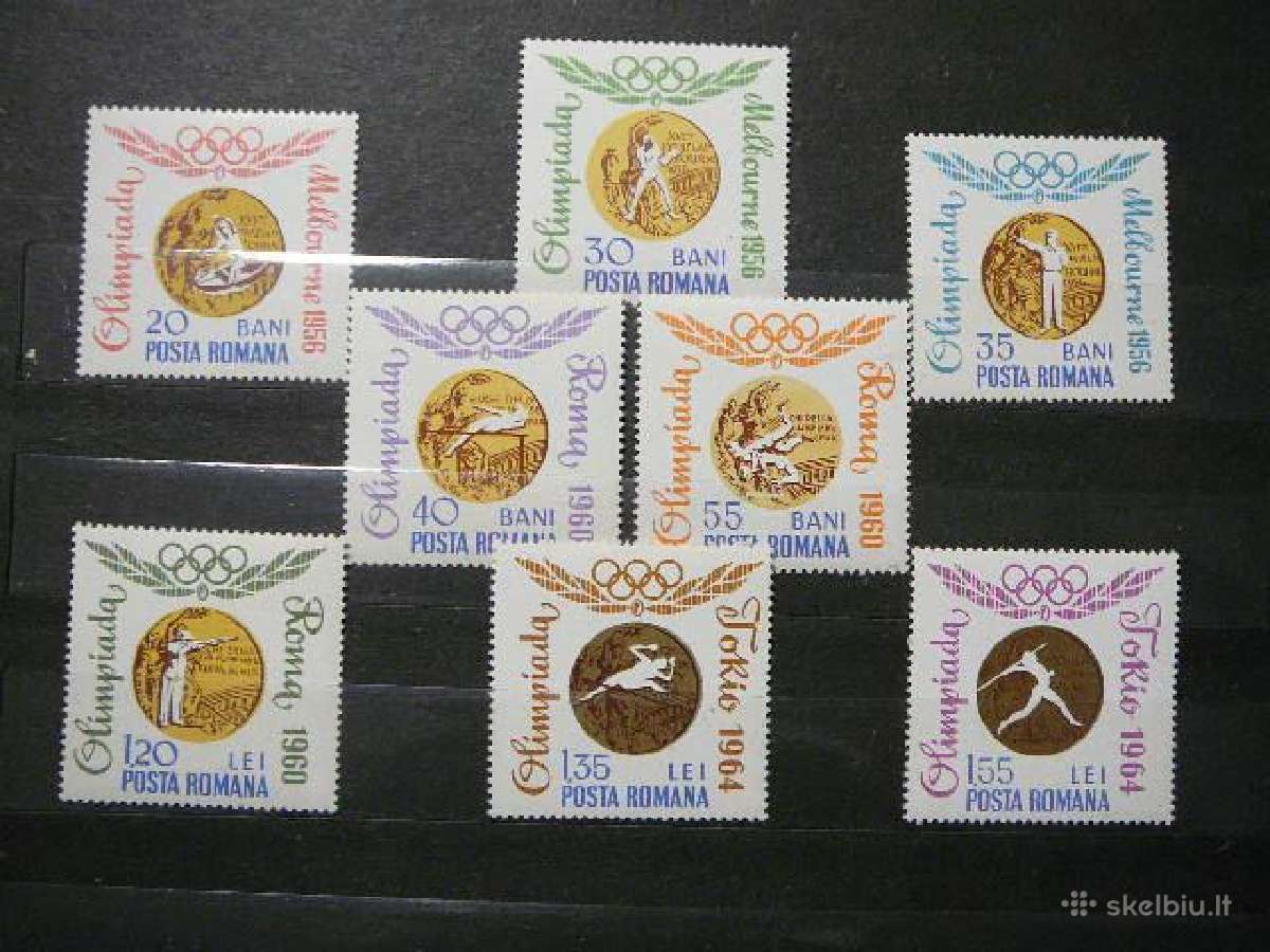 Olimpines Medaliai Rumunija 1964 Mnh alb2345
