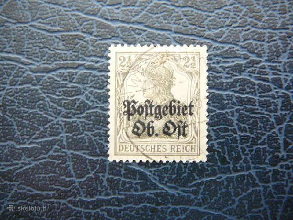 Lietuva Postgebiet Ost 1916 antsp. lpg01a