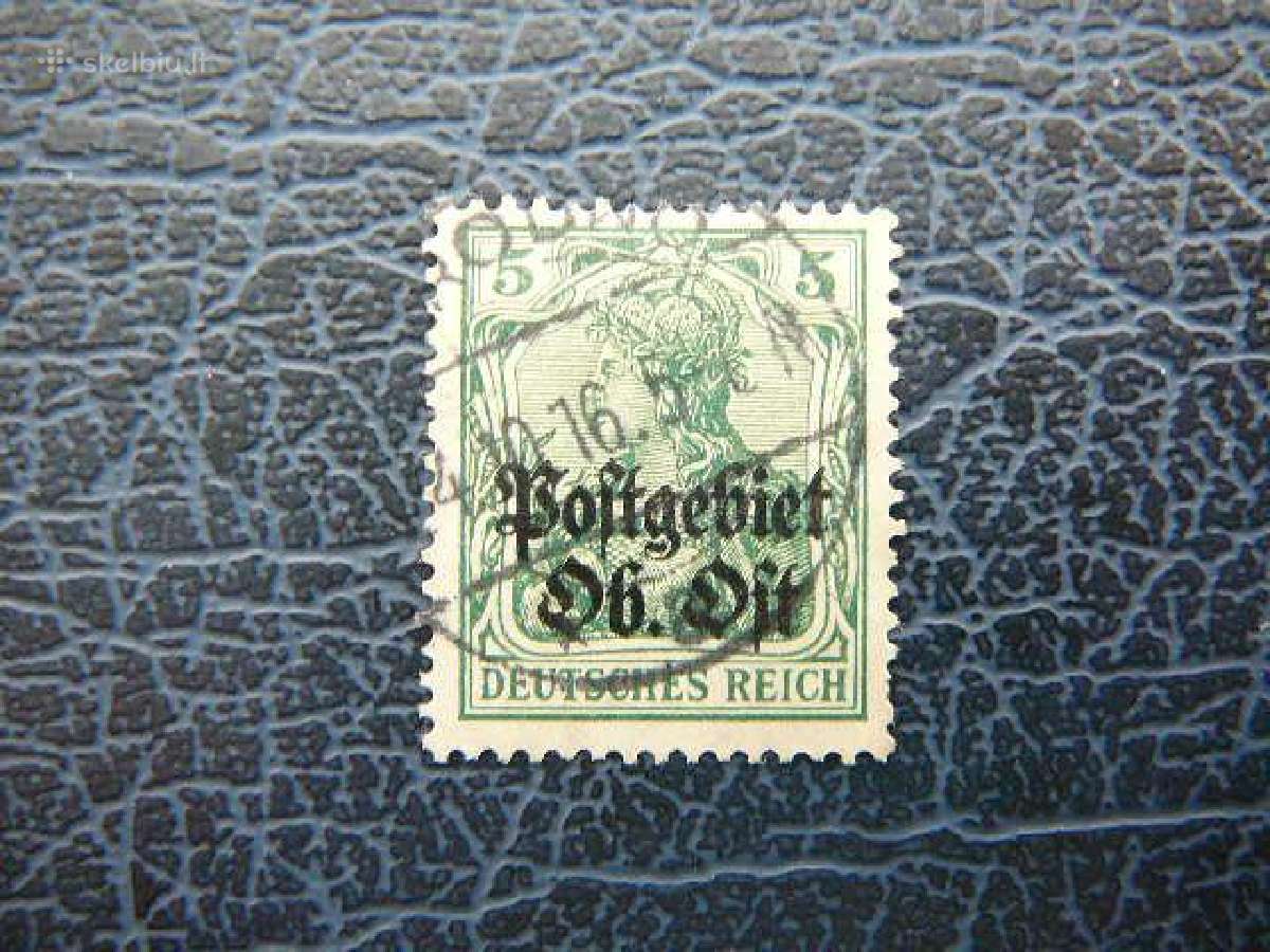 Lietuva Postgebiet Ost 1916 antsp. lpg03a