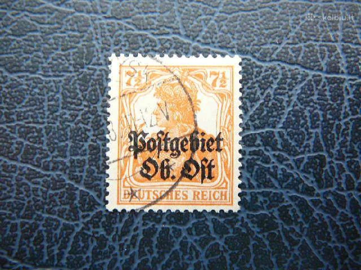 Lietuva Postgebiet Ost 1916 antsp. lpg04a
