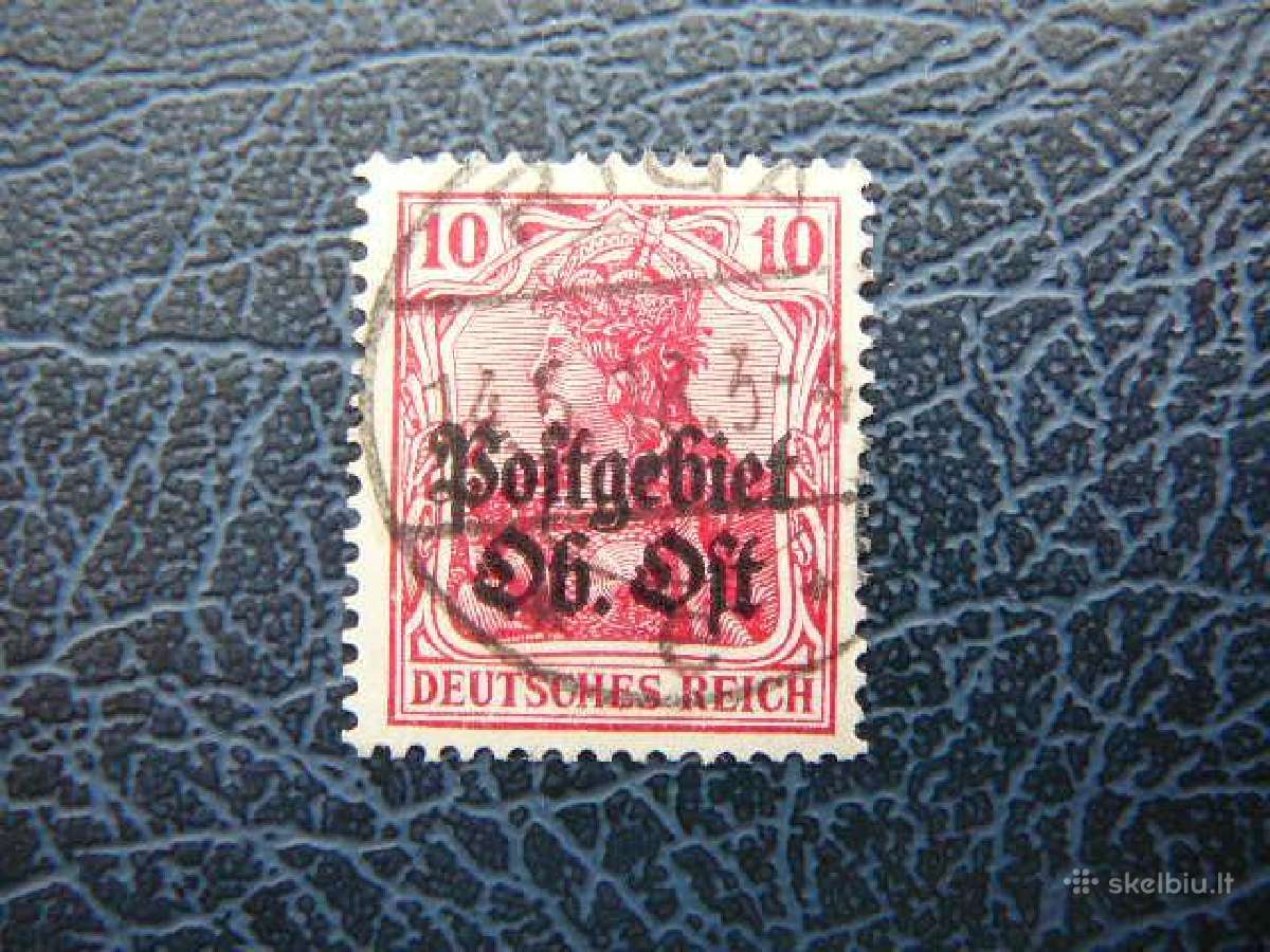 Lietuva Postgebiet Ost 1916 antsp. lpg05a