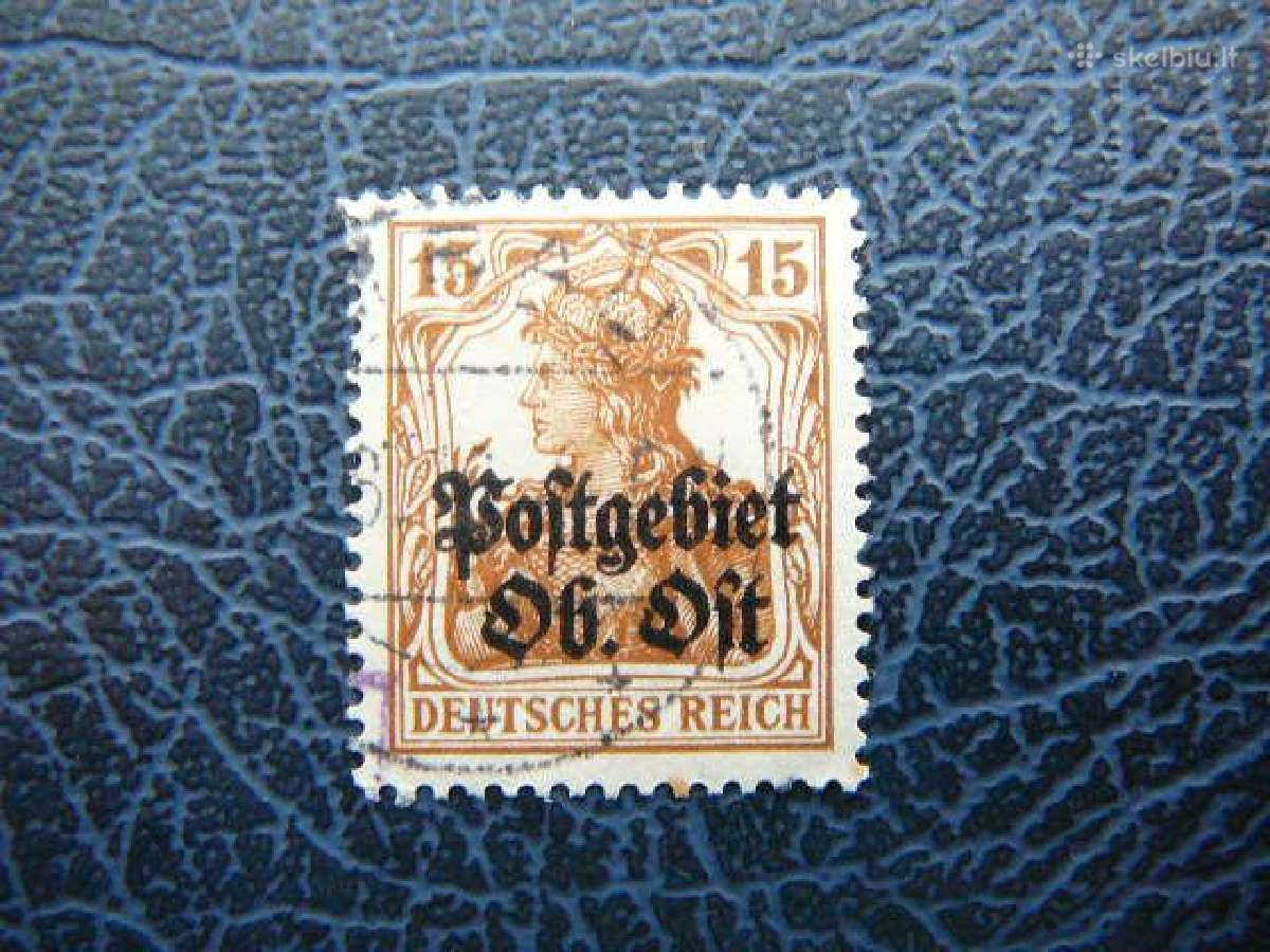 Lietuva Postgebiet Ost 1916 antsp. lpg06a