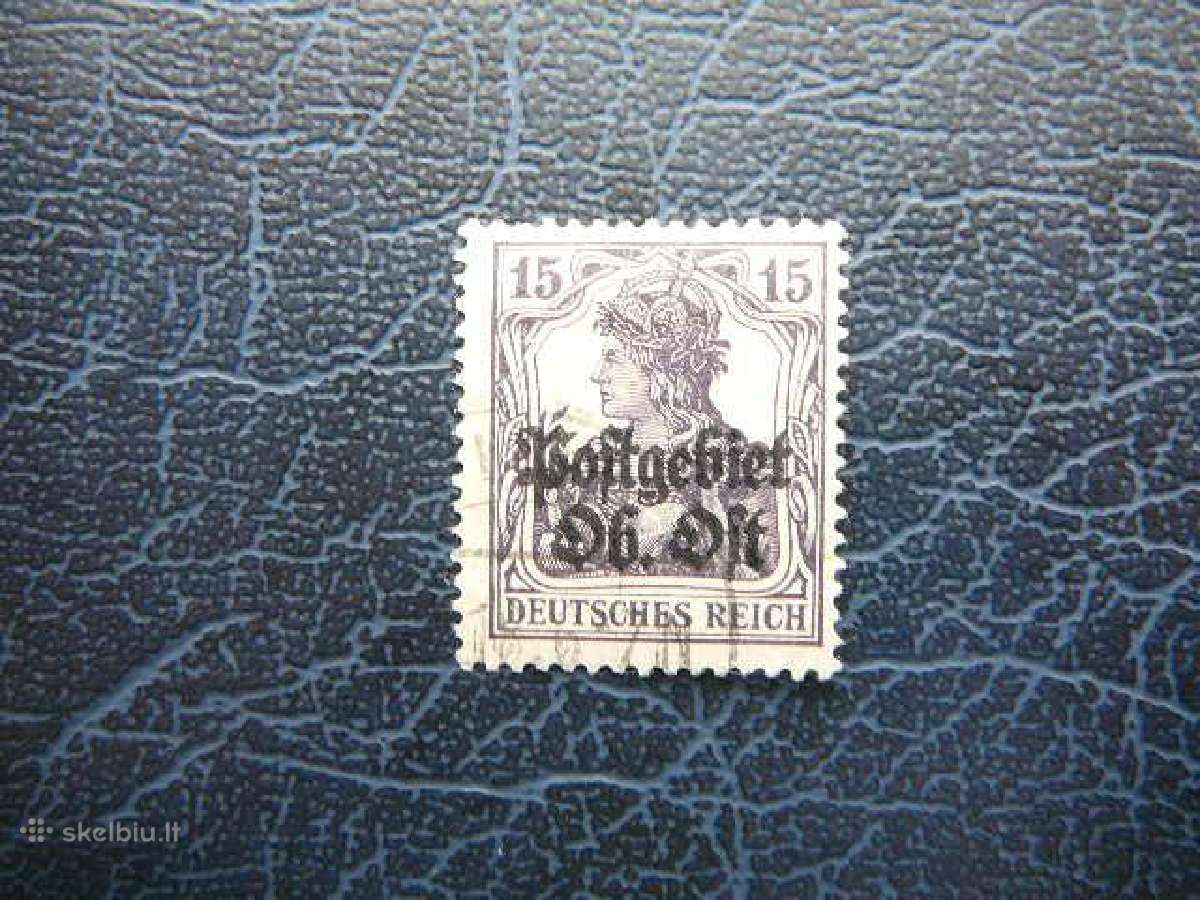 Lietuva Postgebiet Ost 1916 antsp. lpg07a