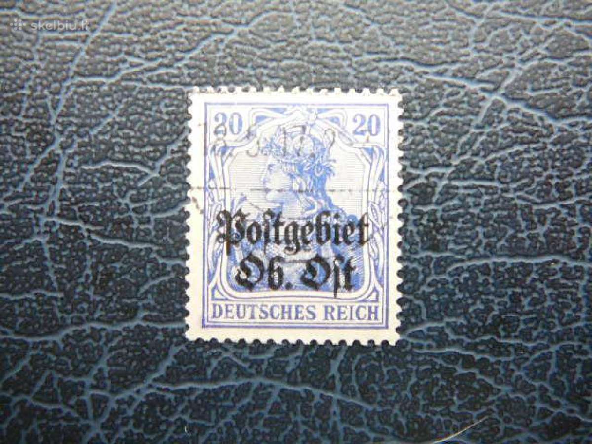 Lietuva Postgebiet Ost 1916 antsp. lpg08a