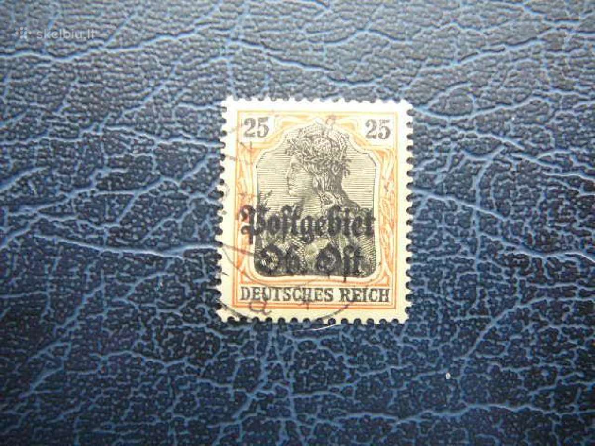 Lietuva Postgebiet Ost 1916 antsp. lpg09a
