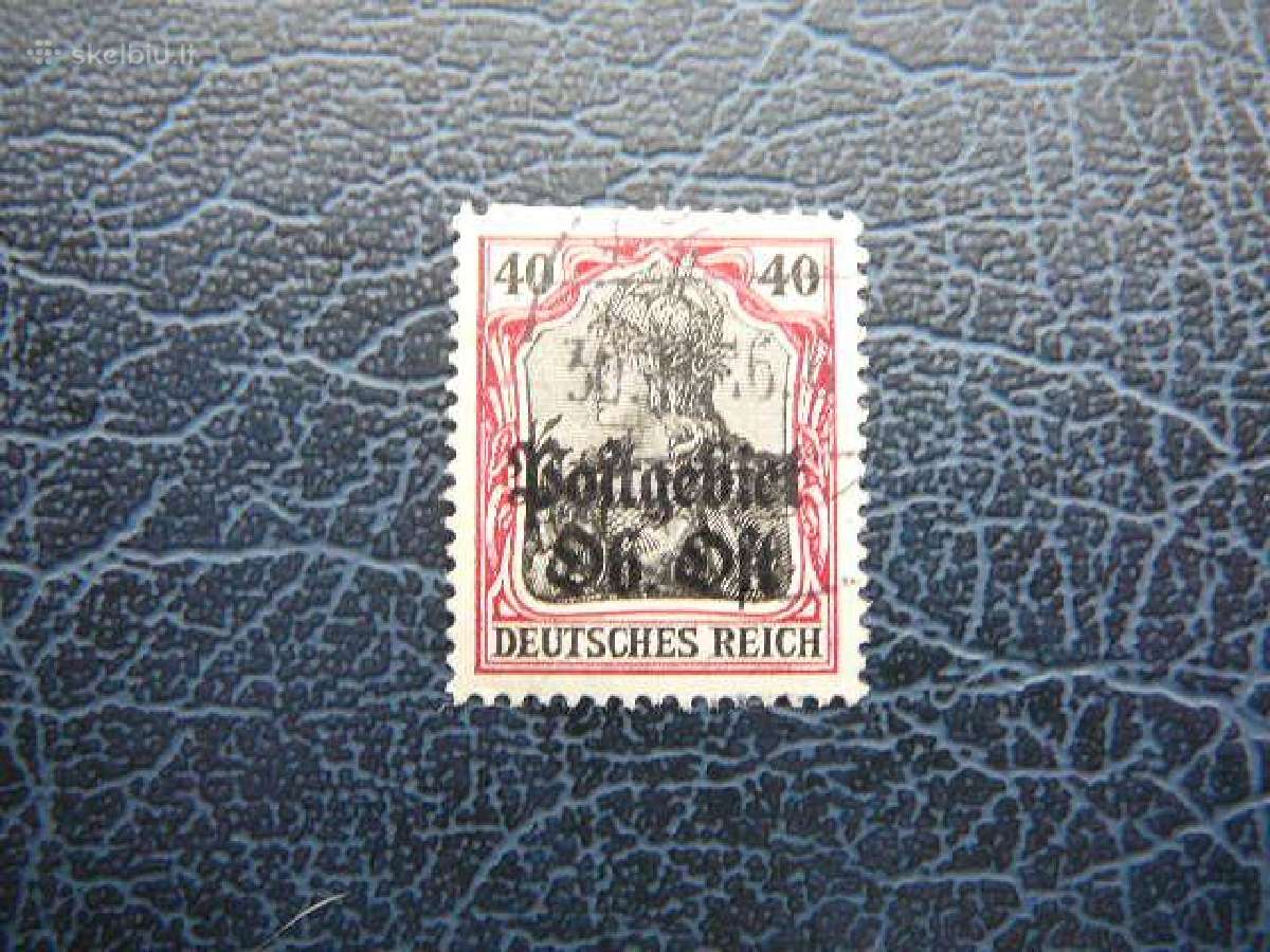 Lietuva Postgebiet Ost 1916 antsp. lpg10a