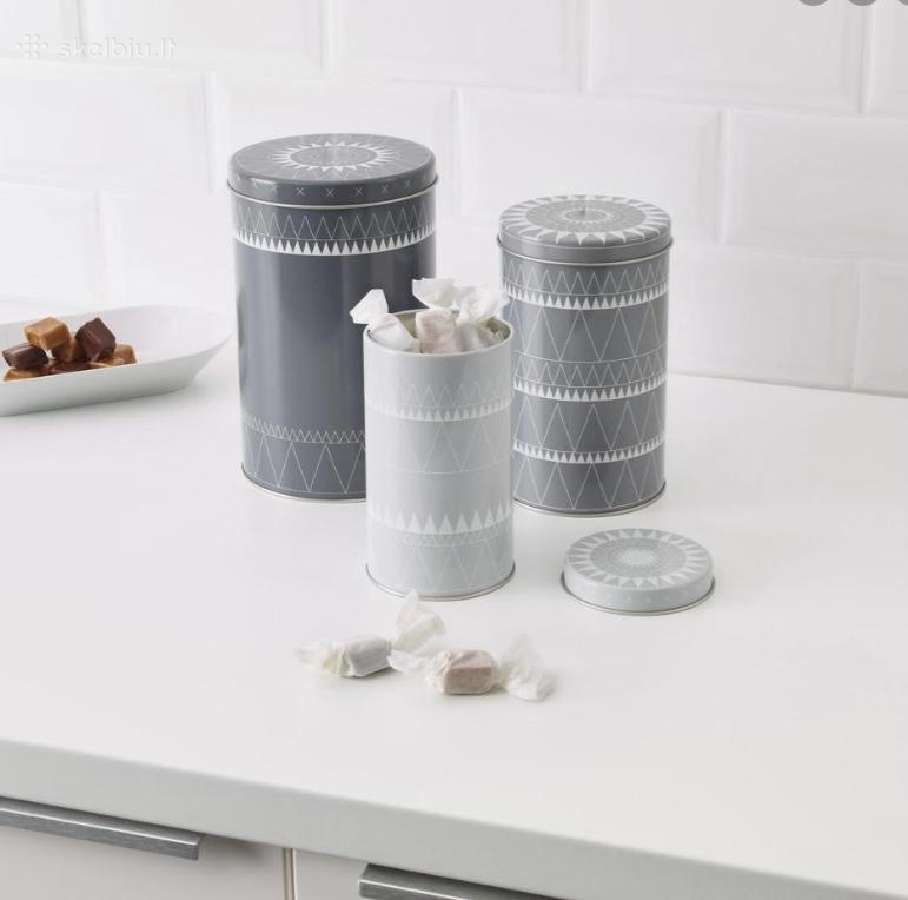 Ikea naujos metalinės dėžutės