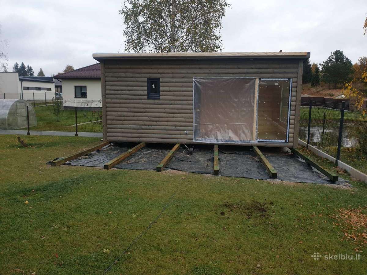 Pirtys pavėsinės medinis sandėliukas sodo namelis - nuotraukos Nr. 2