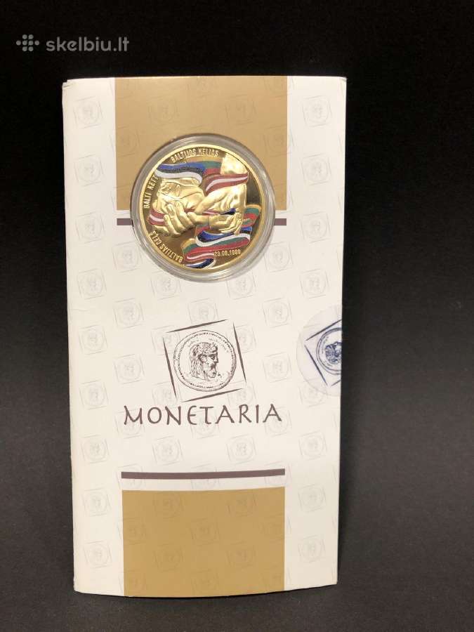 Proginė moneta Baltijos keliui 30metu. - nuotraukos Nr. 5