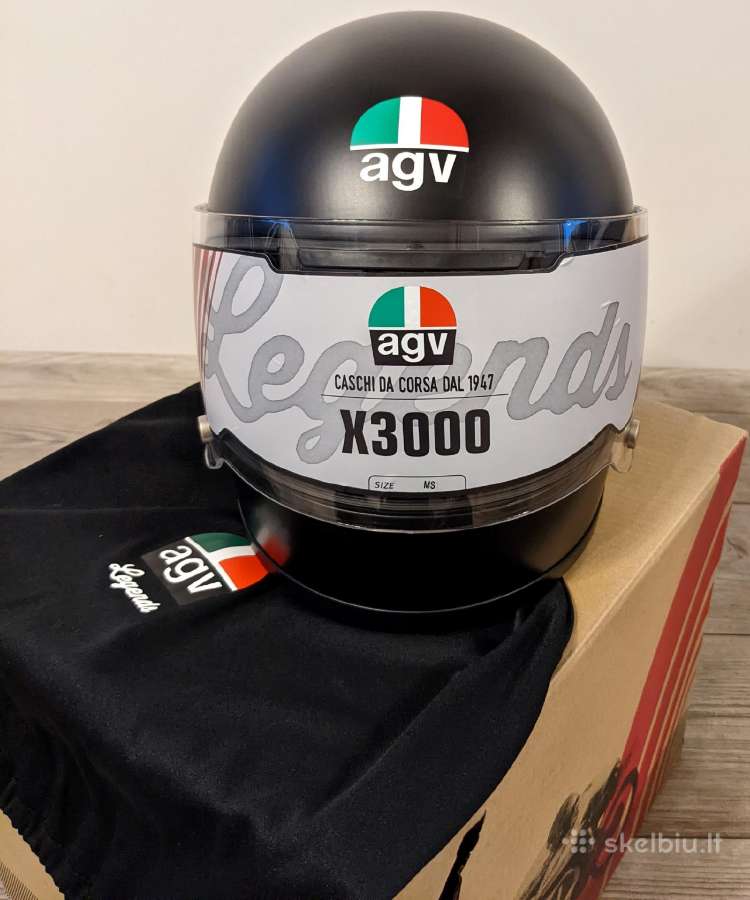 Naujas, retro stiliaus šalmas, Agv X3000 - nuotraukos Nr. 2