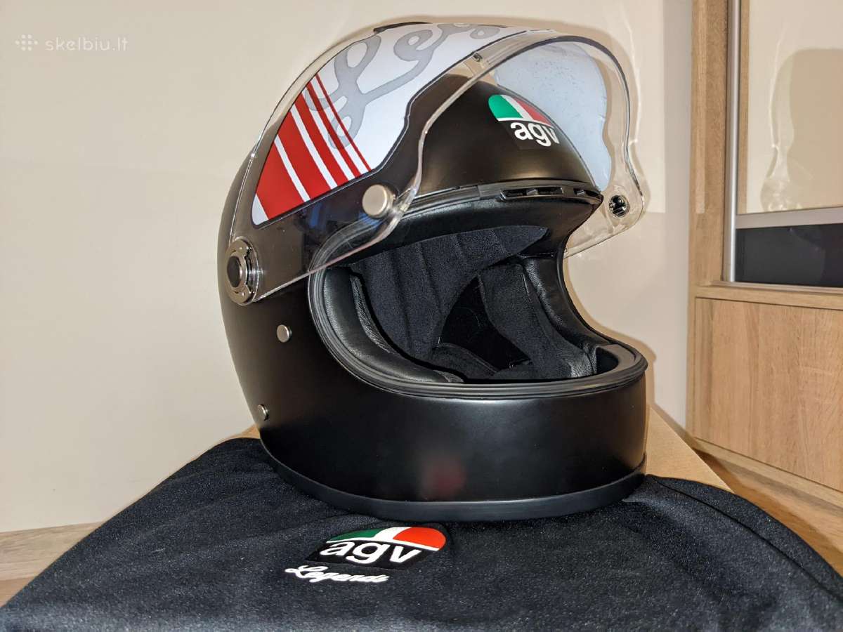 Naujas, retro stiliaus šalmas, Agv X3000 - nuotraukos Nr. 6
