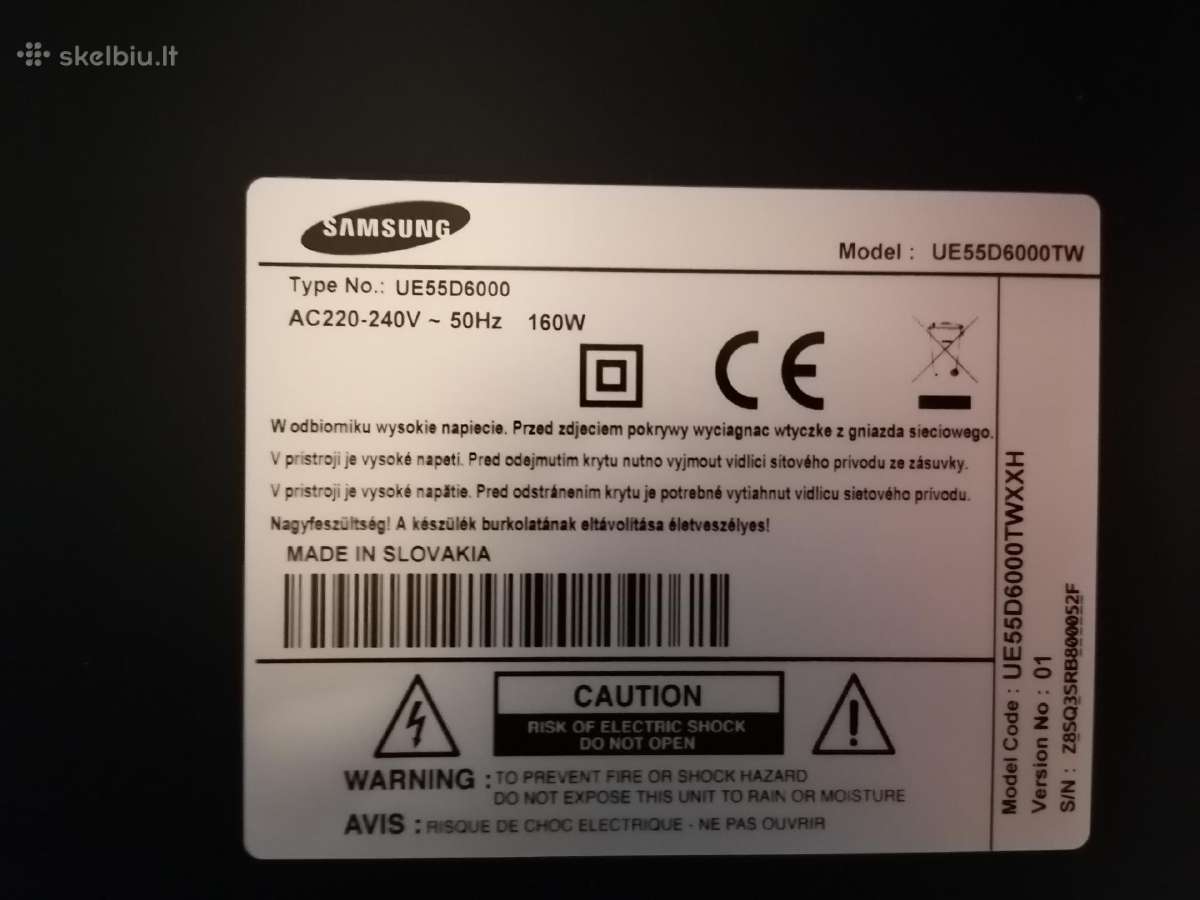 Parduodu Samsung Ue55d6000 televizoriu - nuotraukos Nr. 3