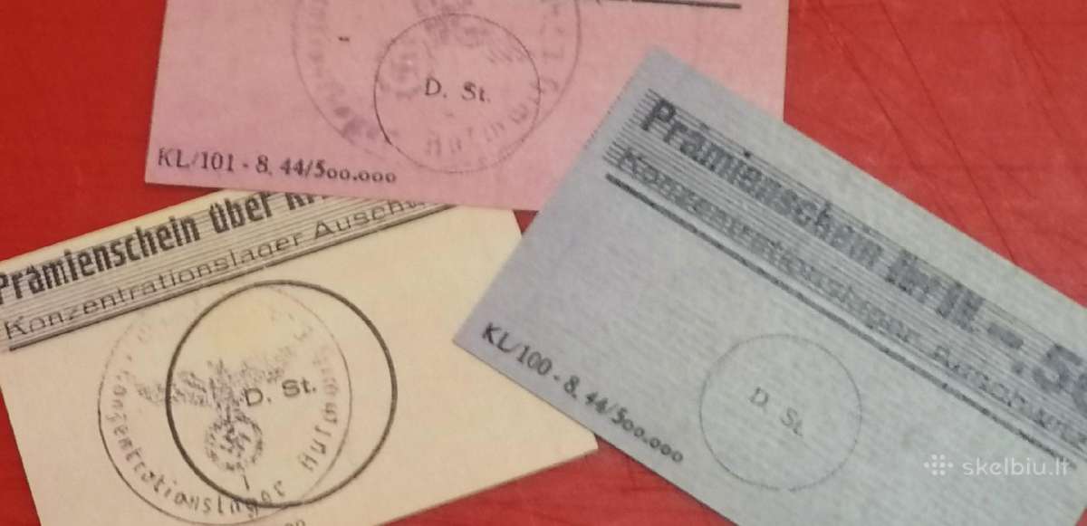 Koncentracijos stovyklų pinigai Kopijos - nuotraukos Nr. 3