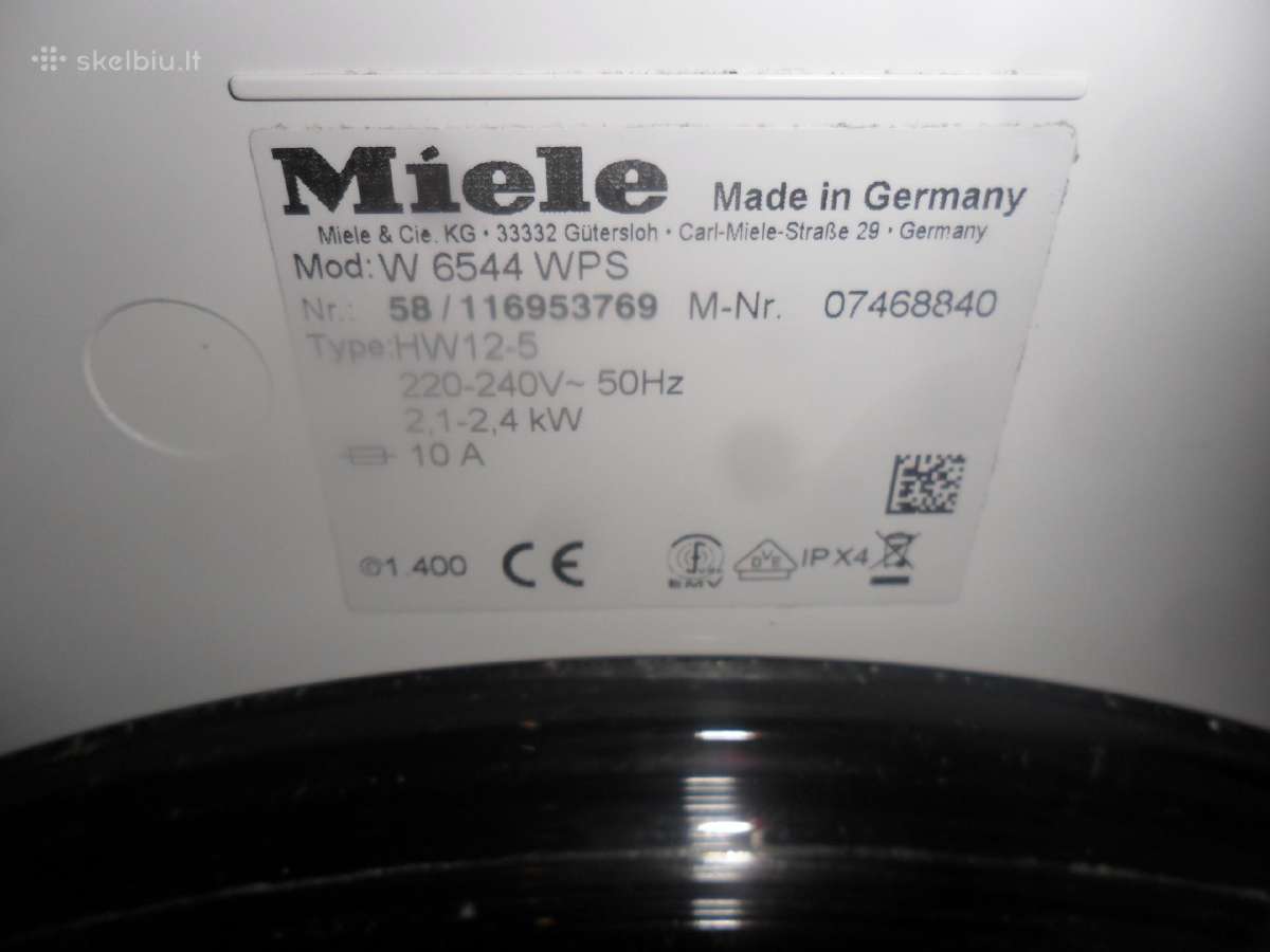 Miele Skalbimo Masina Comfort Line - nuotraukos Nr. 4