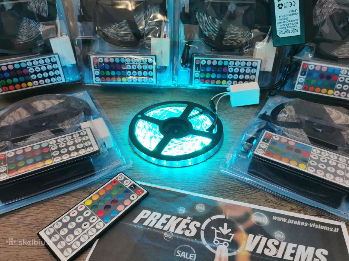 LED juosta 5m atspari drėgmei Rgb su valdymo pultu - nuotraukos Nr. 14