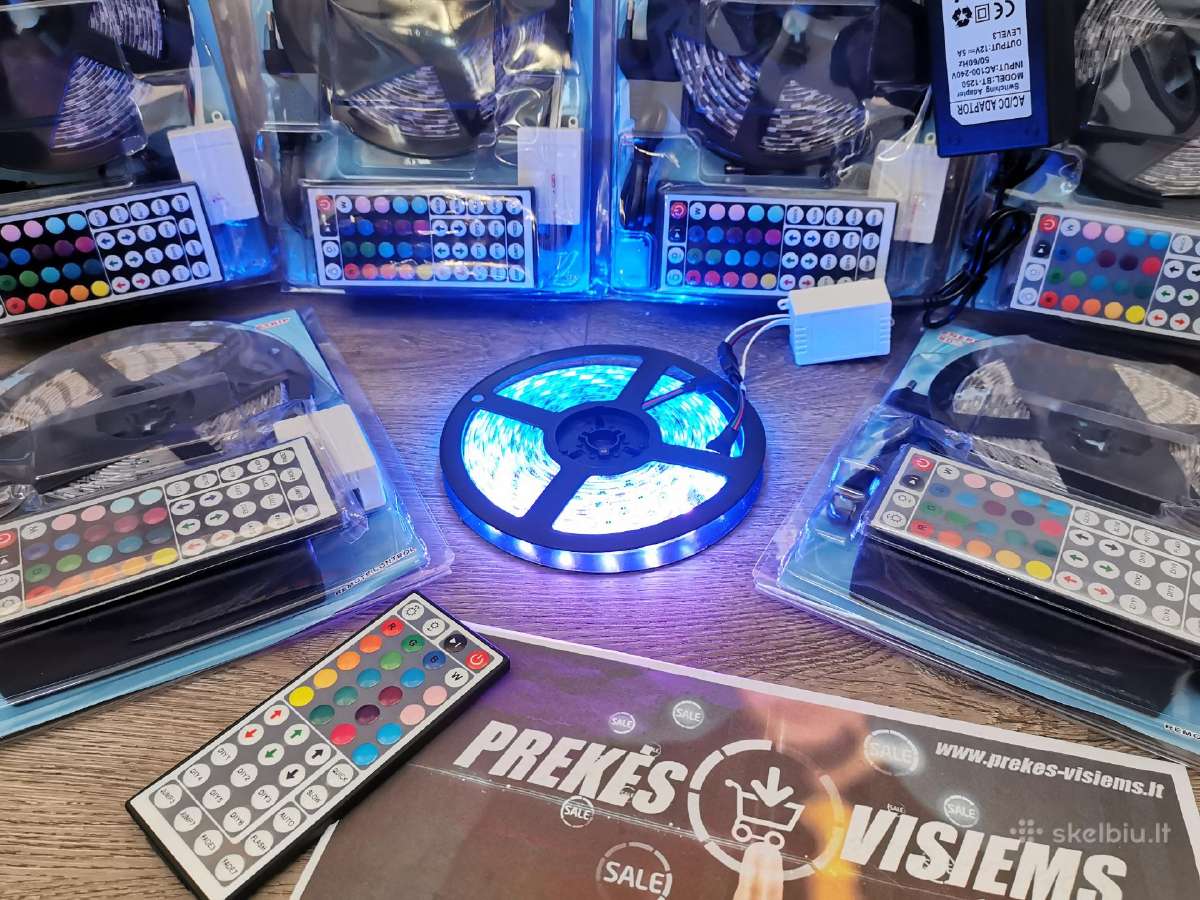 LED juosta 5m atspari drėgmei Rgb su valdymo pultu - nuotraukos Nr. 16
