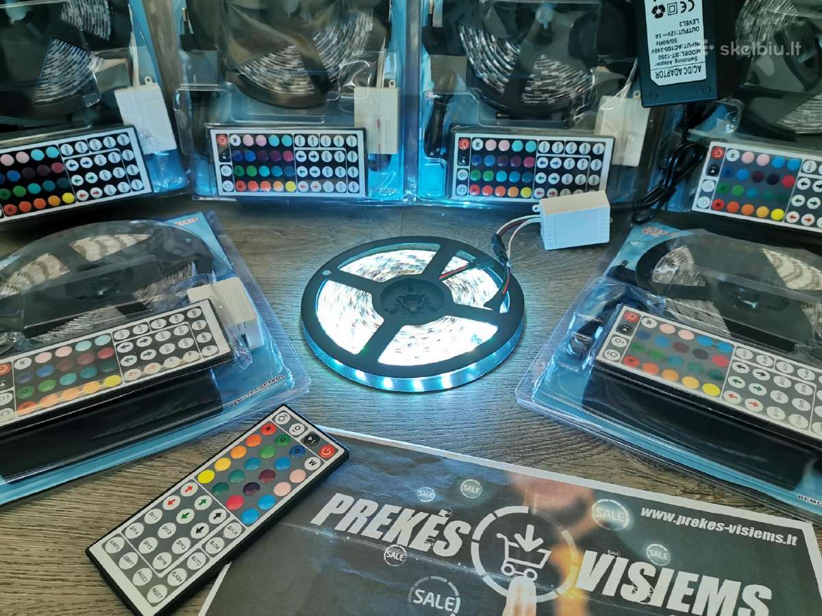 LED juosta 5m atspari drėgmei Rgb su valdymo pultu - nuotraukos Nr. 17