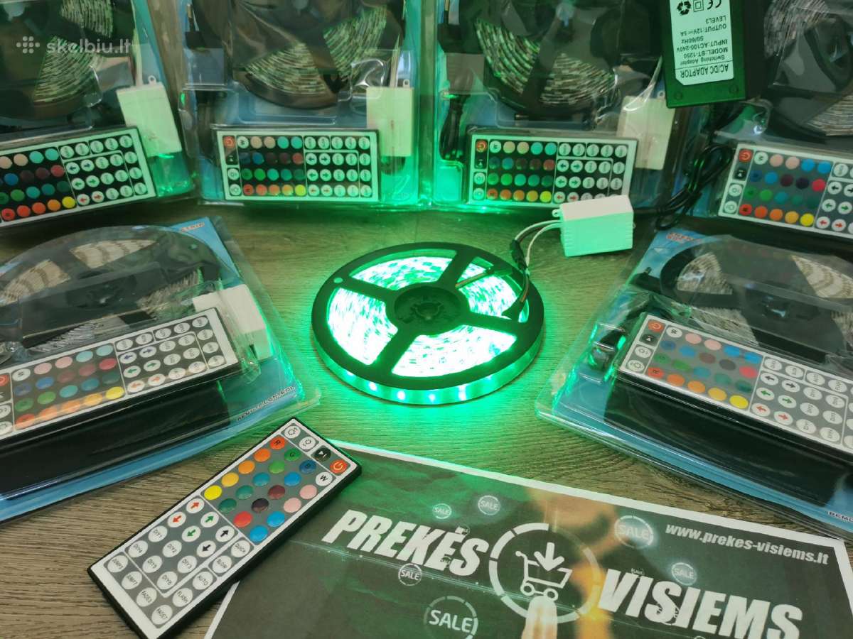 LED juosta 5m atspari drėgmei Rgb su valdymo pultu - nuotraukos Nr. 18