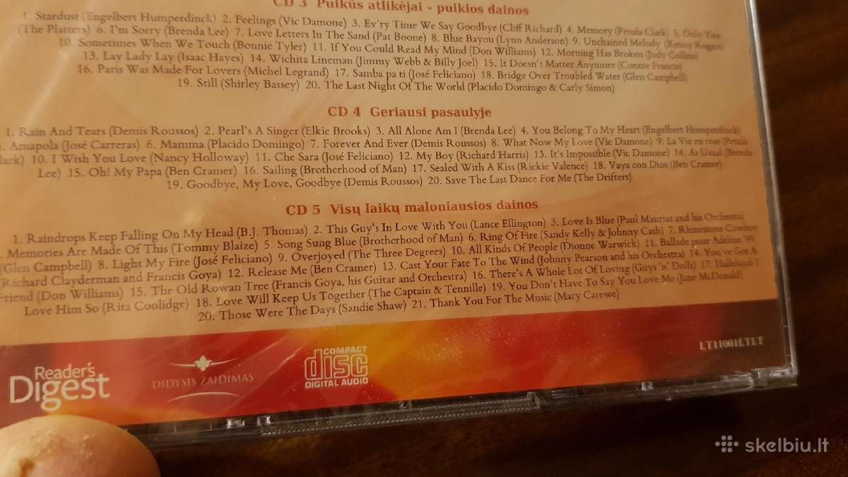 CD kompaktu rinkinys 5cd melomanams gal dovana - nuotraukos Nr. 6