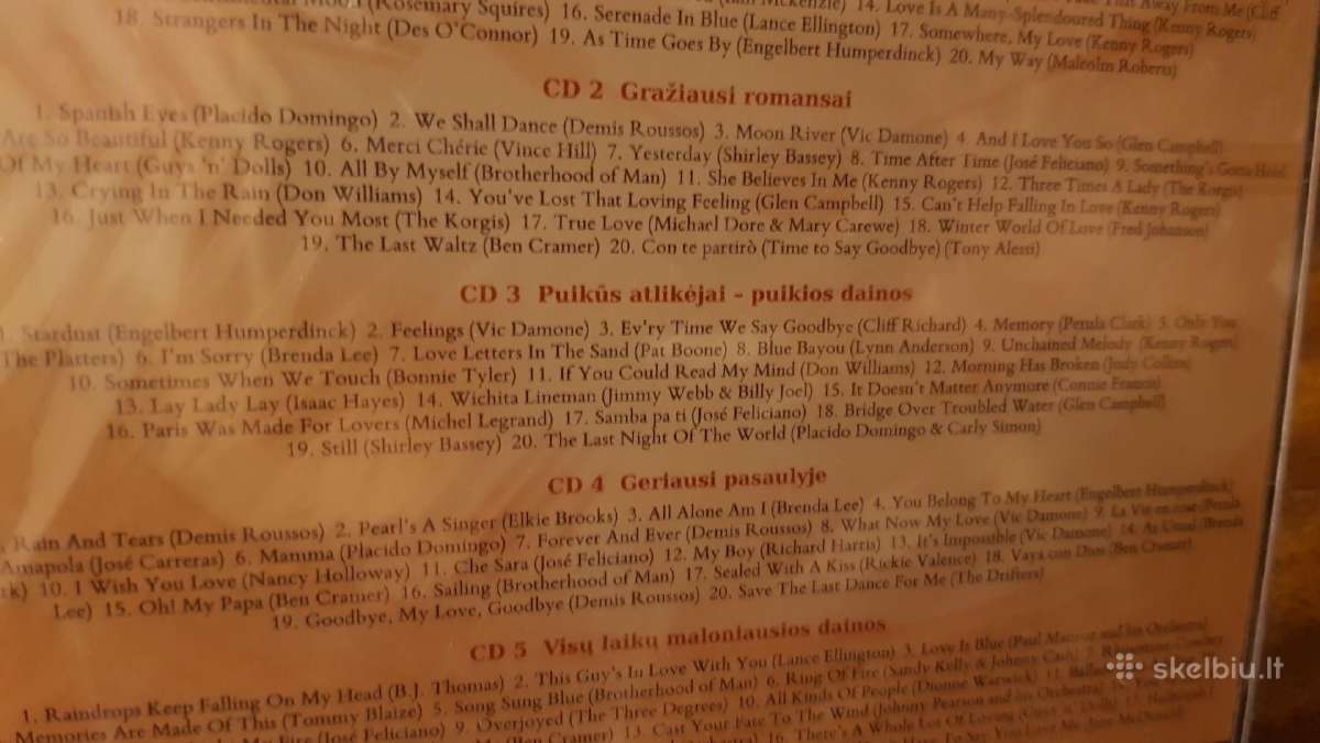 CD kompaktu rinkinys 5cd melomanams gal dovana - nuotraukos Nr. 7