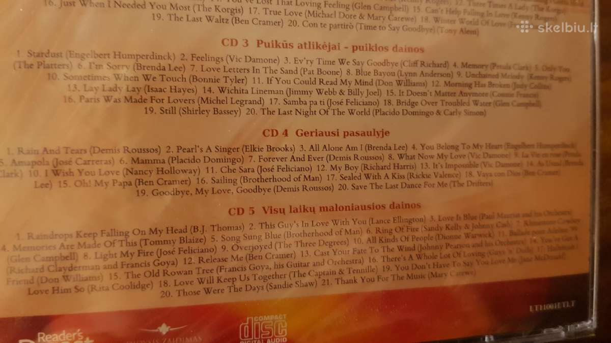 CD kompaktu rinkinys 5cd melomanams gal dovana - nuotraukos Nr. 8