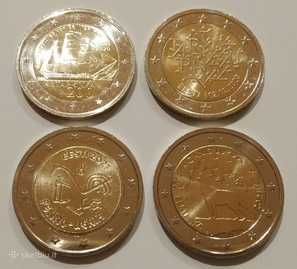 Estija proginiai 2€ monetos unc - nuotraukos Nr. 2
